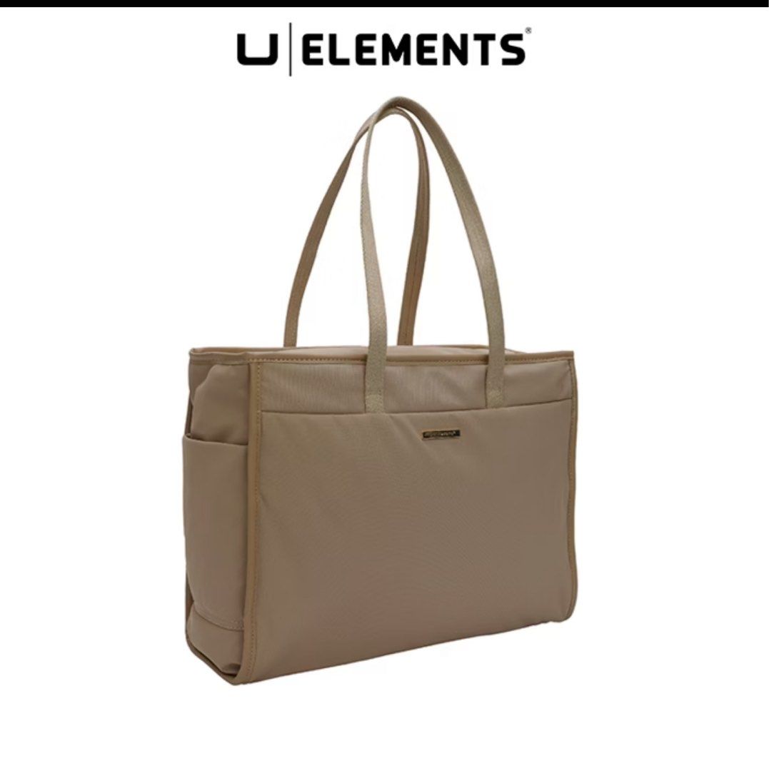U Elements Beige Tote Bag Laptop Bag (Category: Tote Bags) located in Valenzuela. Submitted by Pinkantshoppe (Listing ID 1464206627, Image 2). Description: - Chic beige U Elements tote bag - Dedicated padded laptop compartment - Multiple interior pockets for excellent organization - Smooth, reliable zippers - Convenient built-in key holder - Ideal for work, school, or everyday adventures.