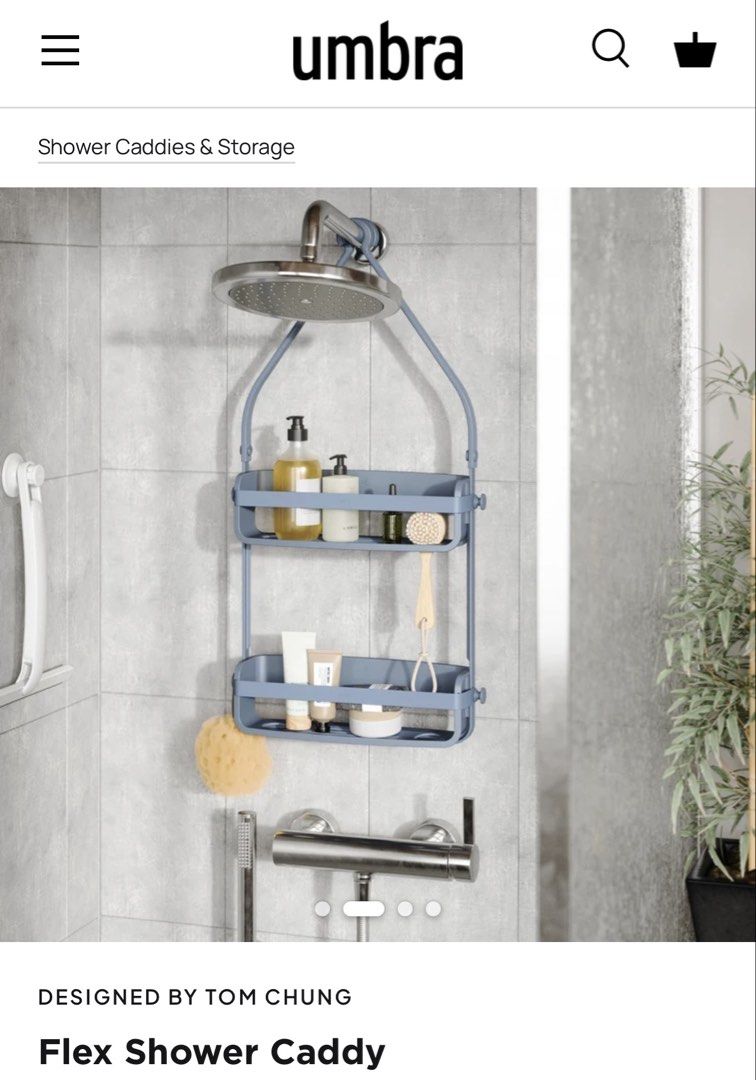 Umbra Flex Shower Caddy - Grey (Category: Bathroom & Kitchen Fixtures) located in Quezon City. Submitted by iambealim (Listing ID 1464142480, Image 3). Description: Declutter.