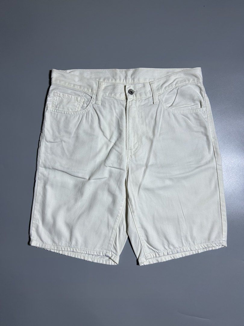 Uniqlo Jorts (Category: Shorts) located in Bacolod City. Submitted by fyceee (Listing ID 1464242560, Image 3). Description: Size 34 Length 19.5 Hem 10 .