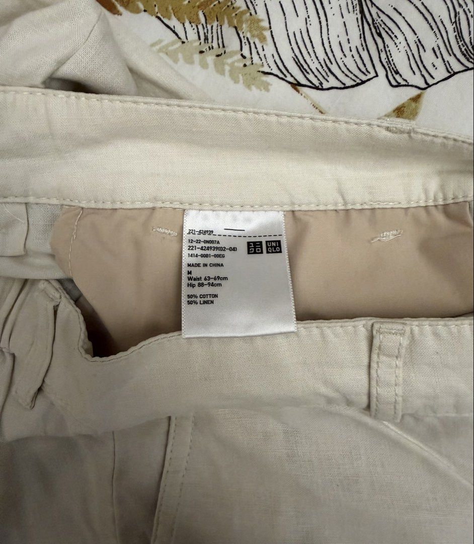 Uniqlo Linen Blend Pants Beige (Category: Trousers) located in Quezon City. Submitted by tancloset6 (Listing ID 1464237192, Image 2). Description: .