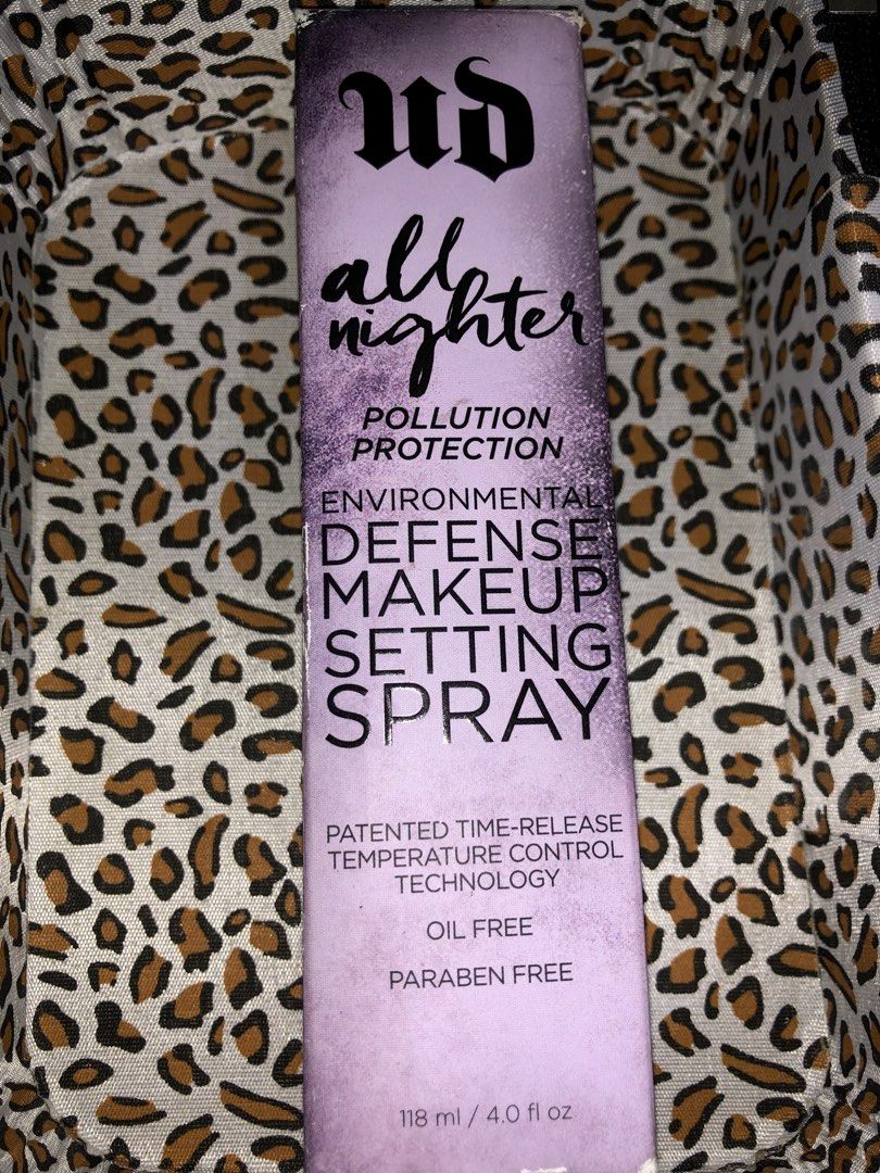 Urban Decay Setting Spray (Category: Makeup) located in Valenzuela. Submitted by daisy.beautyshop (Listing ID 1464193902, Image 1). Description: Brand new and Original Lalamove, LBC Gcash payment What you see is what you get No Return No Exchange No Refund shipping fee to be shouldered by the buyer..