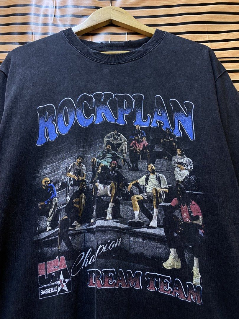USA DREAM TEAM BY ROCK PLAN (Category: Tshirts & Polo Shirts ) located in Makati City. Submitted by drip.poww (Listing ID 1464194718, Image 3). Description: - Authentic - Color: Gray acid wash - Size: XL - Dimes: 24x28 - Authentic - Excellent condition - Need wash, fresh from bale - Material: 100% Cotton Please don’t expect too much—these are thrifted (ukay) items. 😊 !!STILL NEGOTIABLE!!.