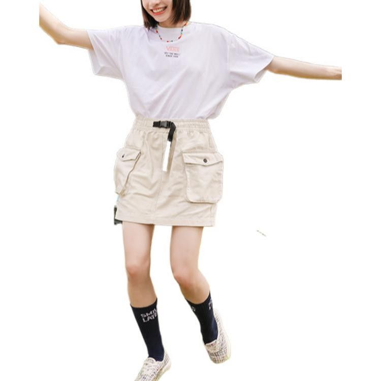 Vans Cargo Skirt Beige Size M (Category: Skirts) located in Minglanilla. Submitted by 1vannix (Listing ID 1464290064, Image 1). Description: Excellent condition Color rate: 9.5/10 Issue(s): Hard to close buckle (Replaceable) Size: Medium on tag Waist: 28-36 Length: 16 Hem opening: 20 Color may vary due to lighting 🏷️+sf 📍 Minglanilla, Cebu ✈️ Nationwide shipping via J&T Express.