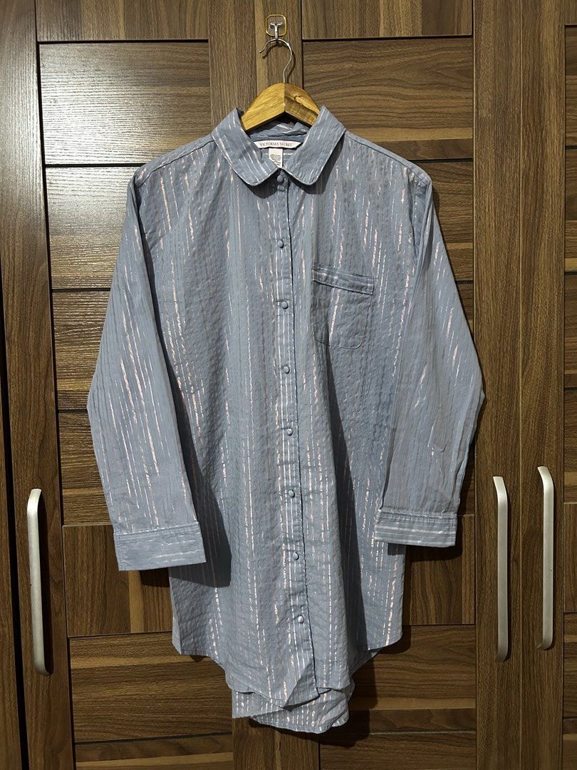 VICTORIAS SECRET BUTTON DOWN LONGSLEEVE (Category: Longsleeves) located in Dasmarinas. Submitted by thrifteverywhere (Listing ID 1464275704, Image 1). Description: Victorias Secret Button Down Longsleeve Good condition Size medium Width “22 Length “33-35.
