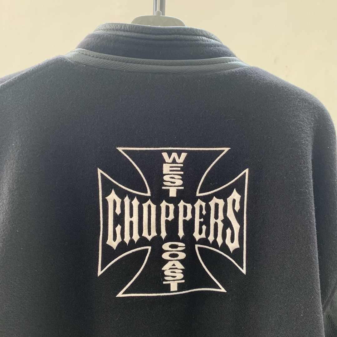 Vintage boot west coast choppers varsity leather jacket (Category: Coats, Jackets and Outerwear) located in Talisay. Submitted by deethriftshopph (Listing ID 1464318474, Image 1). Description: Vintage boot west coast choppers varsity jacket Hearing offer!! DM📥📥.