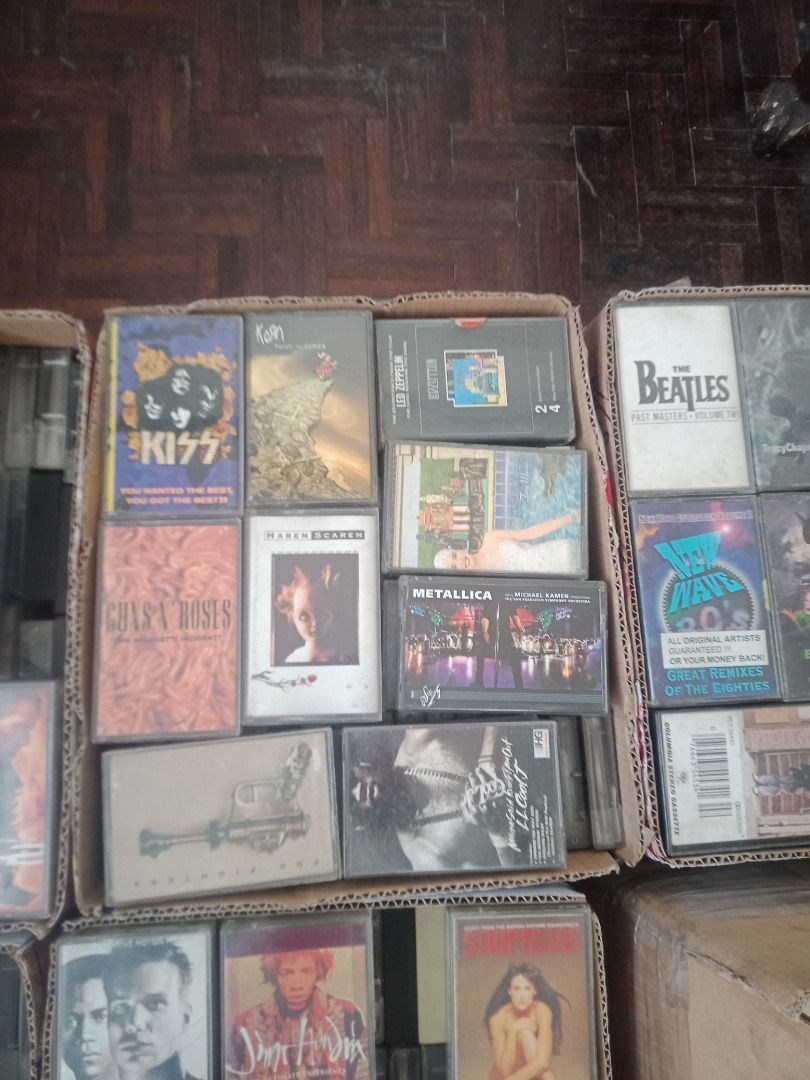 Vintage cassette tapes (Category: Other Audio Equipment) located in Caloocan City. Submitted by talelek0824 (Listing ID 1464200727, Image 2). Description: Vintage cassette tapes. The beatles Queen R.e.m Elvis presley Tracy chapman Skidrow U2 New wave Guns n roses Jimi hendrix Ac dc And many more.