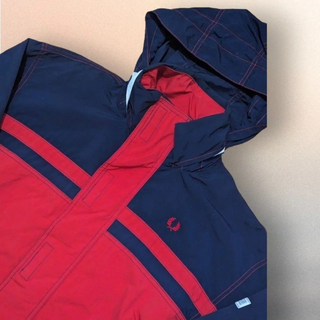 Vintage Fred Perry Windbreaker (Category: Coats, Jackets and Outerwear) located in San Juan City. Submitted by 4keeps.mnl (Listing ID 1464289931, Image 3). Description: AUTHENTIC ✅ ORIGINAL Condition: 9.5/10 Japan Released 23x28 best fit Large Issue: NONE.