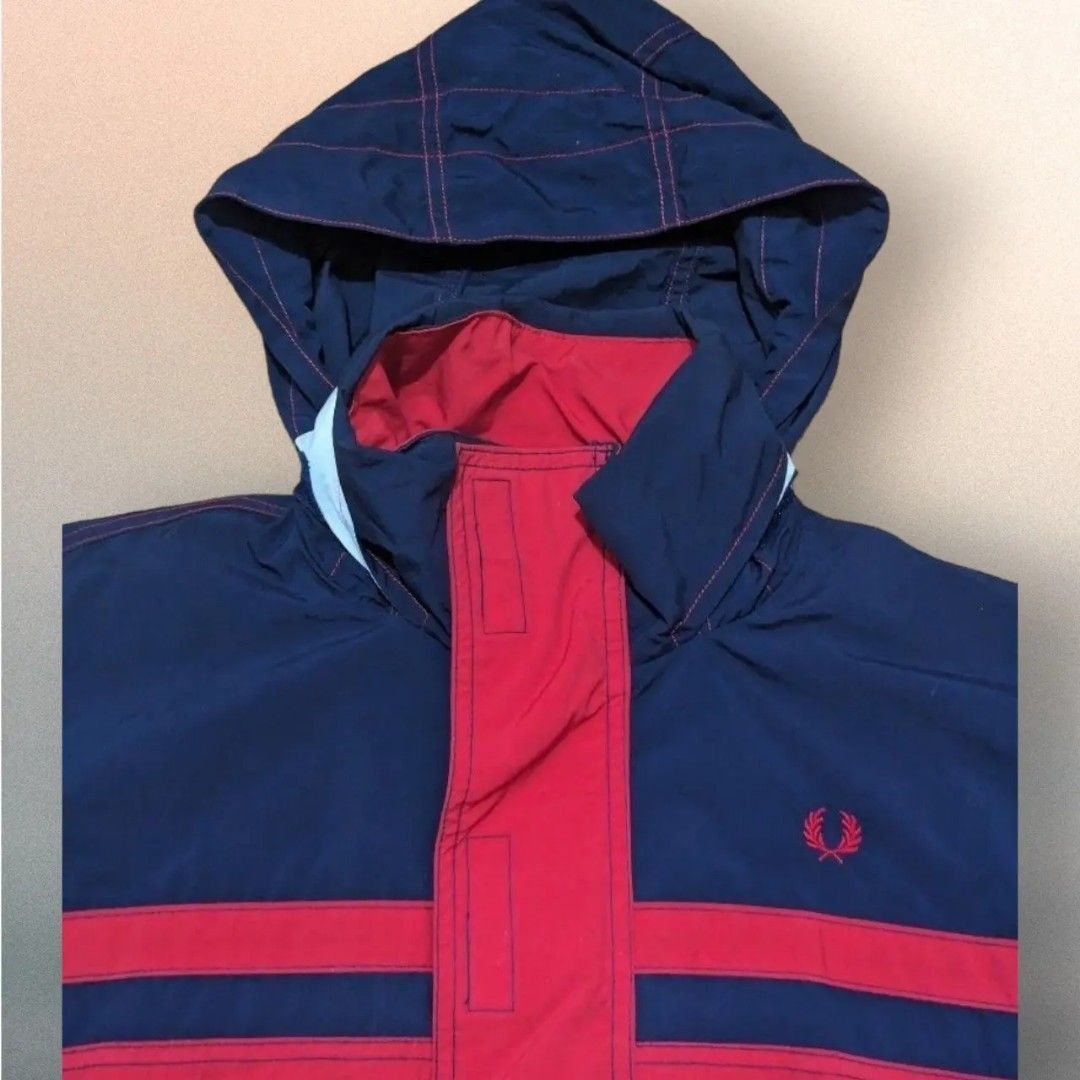 Vintage Fred Perry Windbreaker (Category: Coats, Jackets and Outerwear) located in San Juan City. Submitted by 4keeps.mnl (Listing ID 1464289931, Image 2). Description: AUTHENTIC ✅ ORIGINAL Condition: 9.5/10 Japan Released 23x28 best fit Large Issue: NONE.