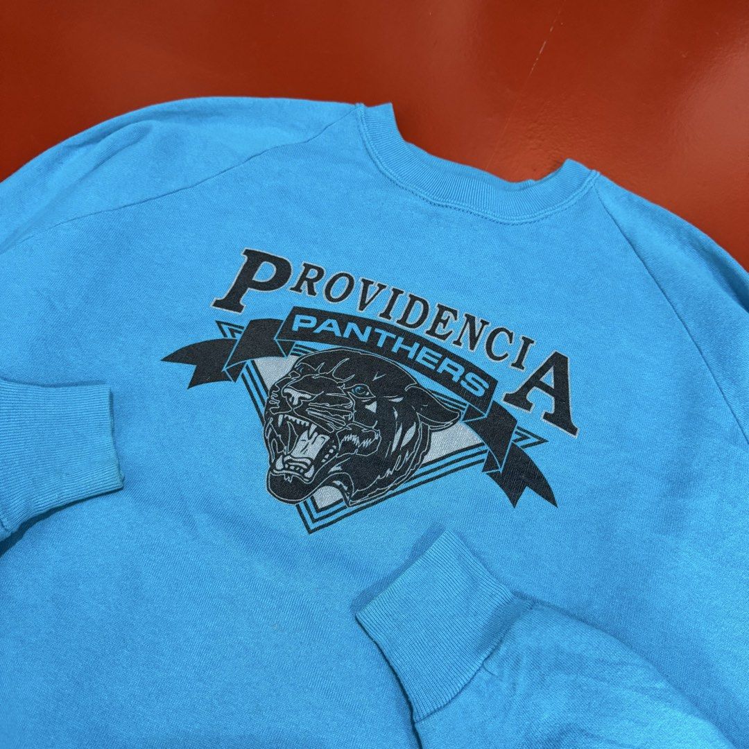VINTAGE JERZEES PANTHERS ZPULLOVER (Category: Coats, Jackets and Outerwear) located in Pasig City. Submitted by buzzthrifty (Listing ID 1464242610, Image 2). Description: SIZE M-L 23x26 EXCELLENT CONDITION LAST PIC MINIMAL ISSUE .