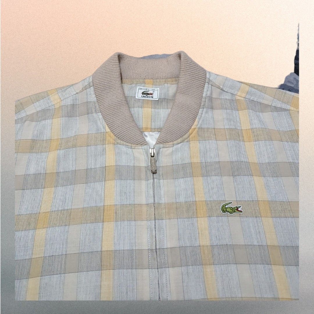 Vintage Lacoste Bomber Jacket (Category: Coats, Jackets and Outerwear) located in San Juan City. Submitted by 4keeps.mnl (Listing ID 1464290198, Image 3). Description: AUTHENTIC ✅ ORIGINAL Condition: 9.5/10 XL Issue: NONE.