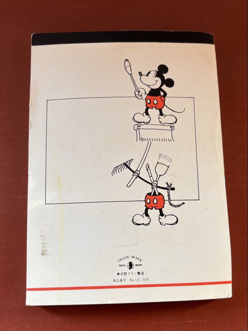 Vintage Memo/Stationary Pad “Mickey Mouse” (Category: Stationery & School Supplies) located in Cavite. Submitted by nanangonlineshop (Listing ID 1464169828, Image 2). Description: 📌 Vintage Memo/Stationary Pad “Mickey Mouse” 🏷️ P50 ✅ at the bottom center of the page, it features the brand name Tokyo Queen. This was a prominent Japanese company known for producing authorized, licensed Disney stationery items—such as letter sets, note pads, and v