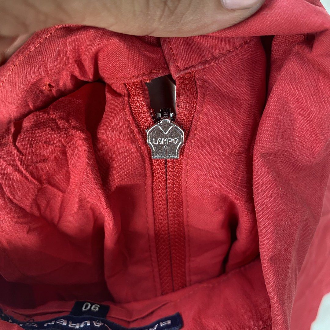 VINTAGE RALPH LAUREN HARRINGTON JACKET AUTHENTIC (Category: Coats, Jackets and Outerwear) located in Cadiz. Submitted by thrift_hunt_garage (Listing ID 1464251537, Image 3). Description: VINTAGE RALPH LAUREN HARRINGTON JACKET AUTHENTIC Size and measurements by inches : On tag 90 Width 19 Length 23.5 Sleeve 23 Conditions and details : Cotton material Lampo underzip engraved Issue none Flaws need wash .