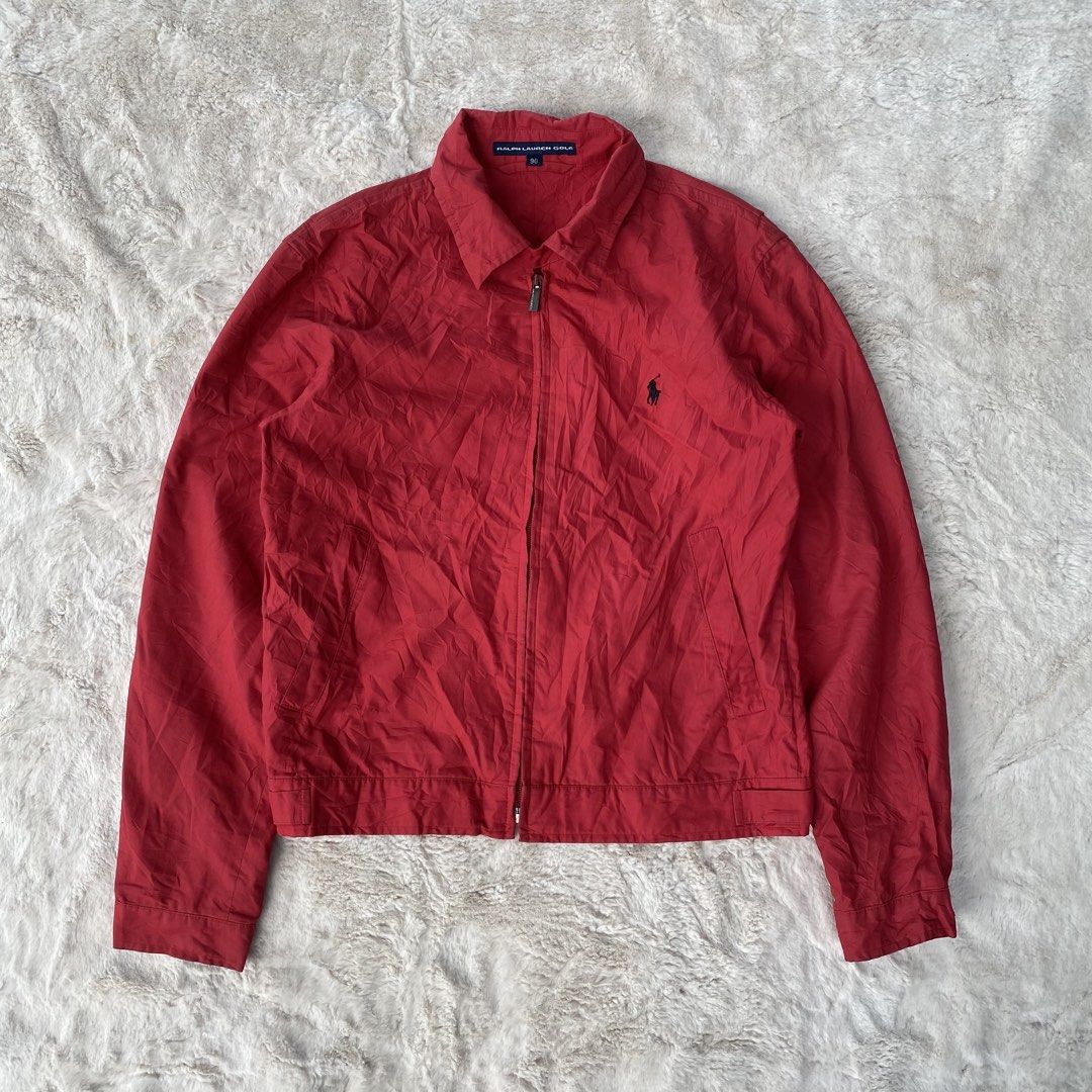 VINTAGE RALPH LAUREN HARRINGTON JACKET AUTHENTIC (Category: Coats, Jackets and Outerwear) located in Cadiz. Submitted by thrift_hunt_garage (Listing ID 1464251537, Image 1). Description: VINTAGE RALPH LAUREN HARRINGTON JACKET AUTHENTIC Size and measurements by inches : On tag 90 Width 19 Length 23.5 Sleeve 23 Conditions and details : Cotton material Lampo underzip engraved Issue none Flaws need wash .