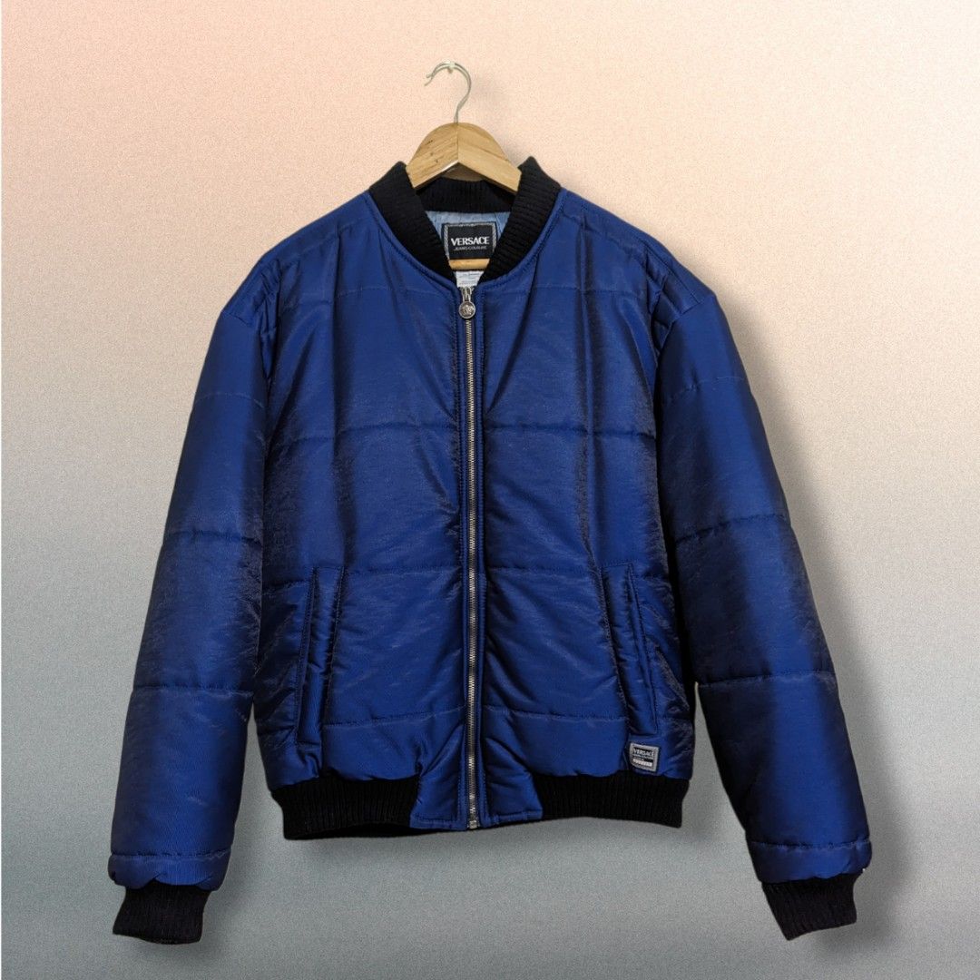 Vintage Versace Bomber Jacket (Category: Coats, Jackets and Outerwear) located in San Juan City. Submitted by 4keeps.mnl (Listing ID 1464277934, Image 2). Description: AUTHENTIC ORIGINAL Condition: 9.5/10 Medium 23x26 Issue: None.