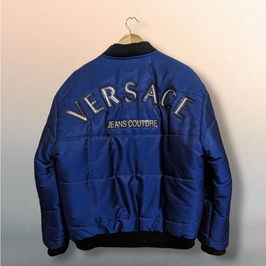 Vintage Versace Bomber Jacket (Category: Coats, Jackets and Outerwear) located in San Juan City. Submitted by 4keeps.mnl (Listing ID 1464277934, Image 1). Description: AUTHENTIC ORIGINAL Condition: 9.5/10 Medium 23x26 Issue: None.