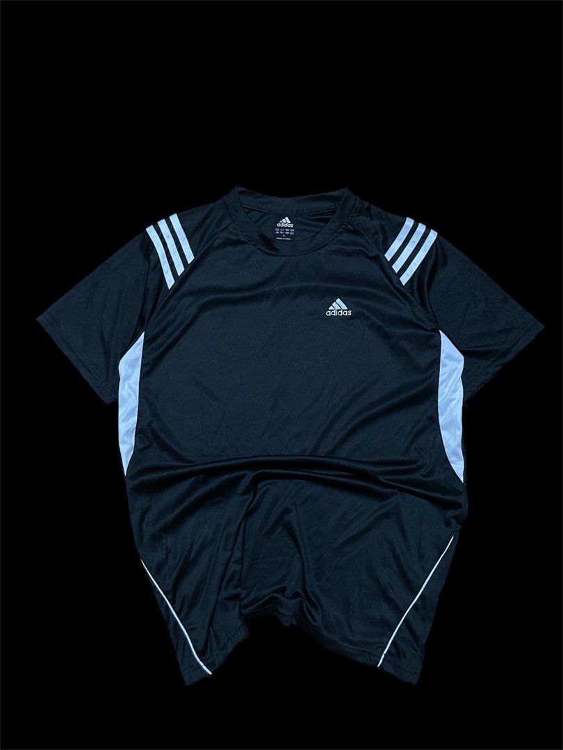 Vintage Y2K adidas (Category: Tshirts & Polo Shirts ) located in Manila. Submitted by trueriver.3b37bc (Listing ID 1464237213, Image 1). Description: [vintage y2k adidas black] • Length | 27 medium to large • Width | 20.5 • Issue | none • Condition | excellent 🏷️350+sf ___________________________________.