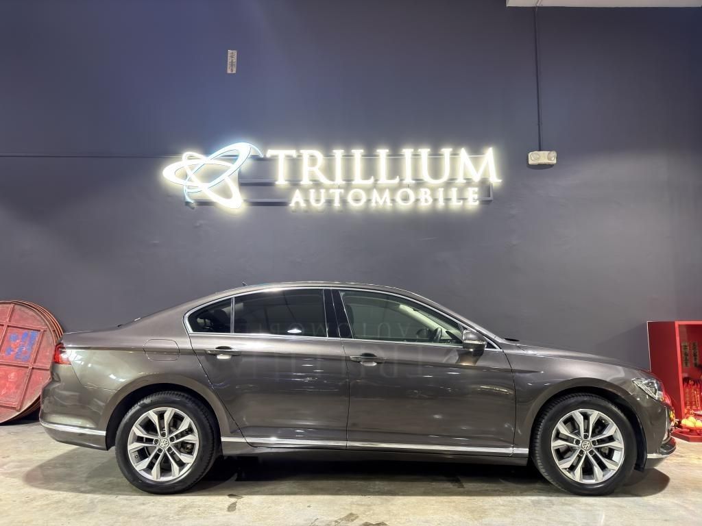 Volkswagen Passat 1.8 TSI DSG (A) (Category: Used Cars) located in Singapore. Submitted by trillium.auto (Listing ID 1464282063, Image 2). Description: 🚘 Vehicle Features Powerful and efficient 1.8l TSI engine. 7 speed DSG. Keyless entry. Push start/stop. Auto brake hold. Electric parking brake. Cruise control. 🚘 Accessories 17" Sports Rims, Electric memory seat, auto LED head lights, Apple CarPlay/Android Auto, rear aircon, reverse camera with