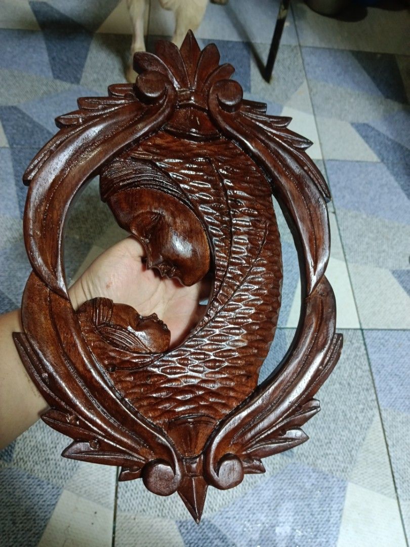 Wall Display (Category: Other Home Decor) located in Mandaluyong City. Submitted by theforgottentreasures (Listing ID 1464226426, Image 3). Description: 2500 for both 1500 each!!! 📌 Mother and Child Wood Display 15 x 9 ½ inches 2pcs available made of wood what you see is what you get.