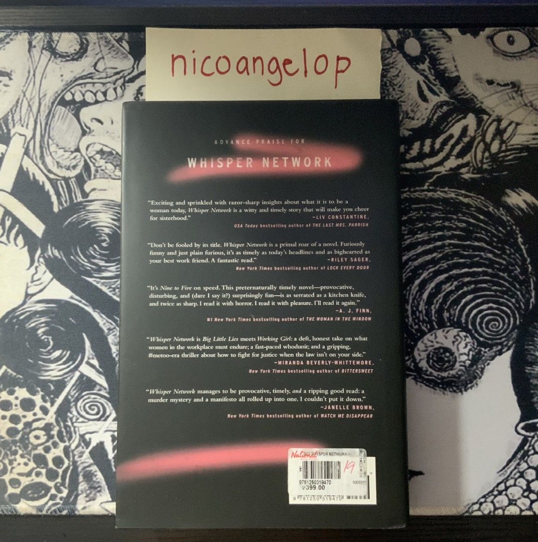 Whisper Network by Chandler Baker (Hard Bound) (Category: Storybooks) located in Tacloban City. Submitted by nicoangelop (Listing ID 1464214277, Image 2). Description: Decluttering.