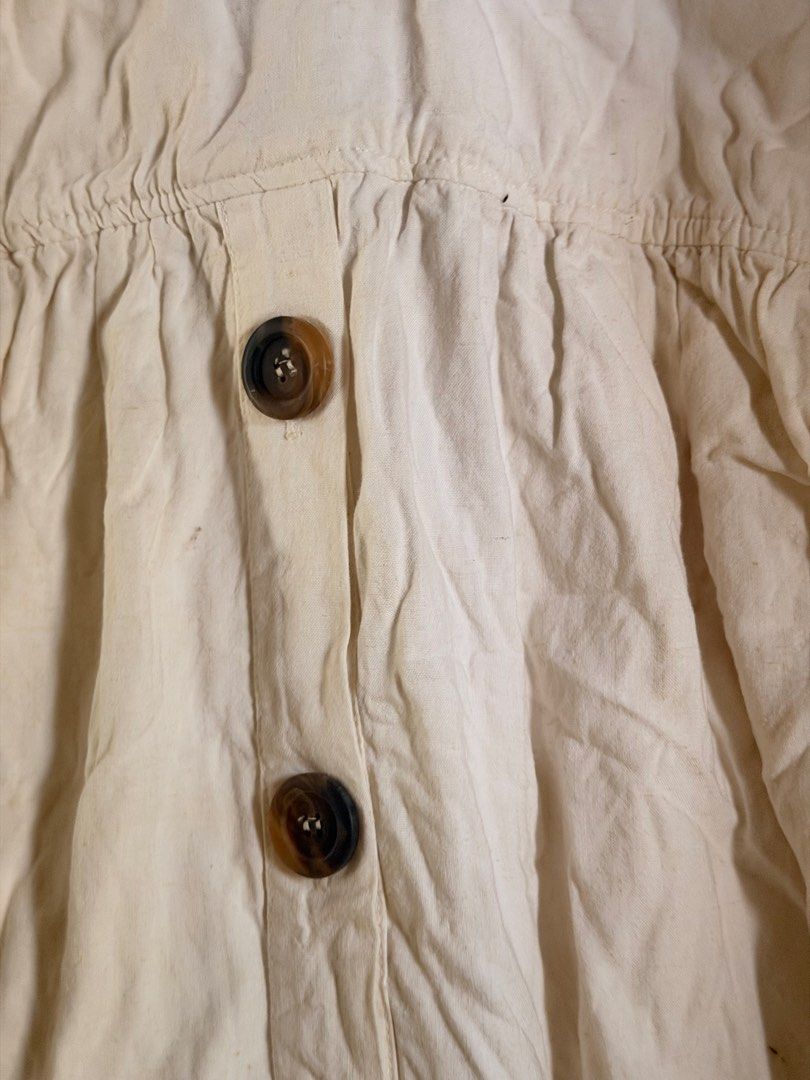 White dress (Category: Dresses) located in Daraga. Submitted by littlemissdeclutter.wtme (Listing ID 1464215557, Image 3). Description: - preloved - can fit up to L - minimal stain on the strap - white long dress.