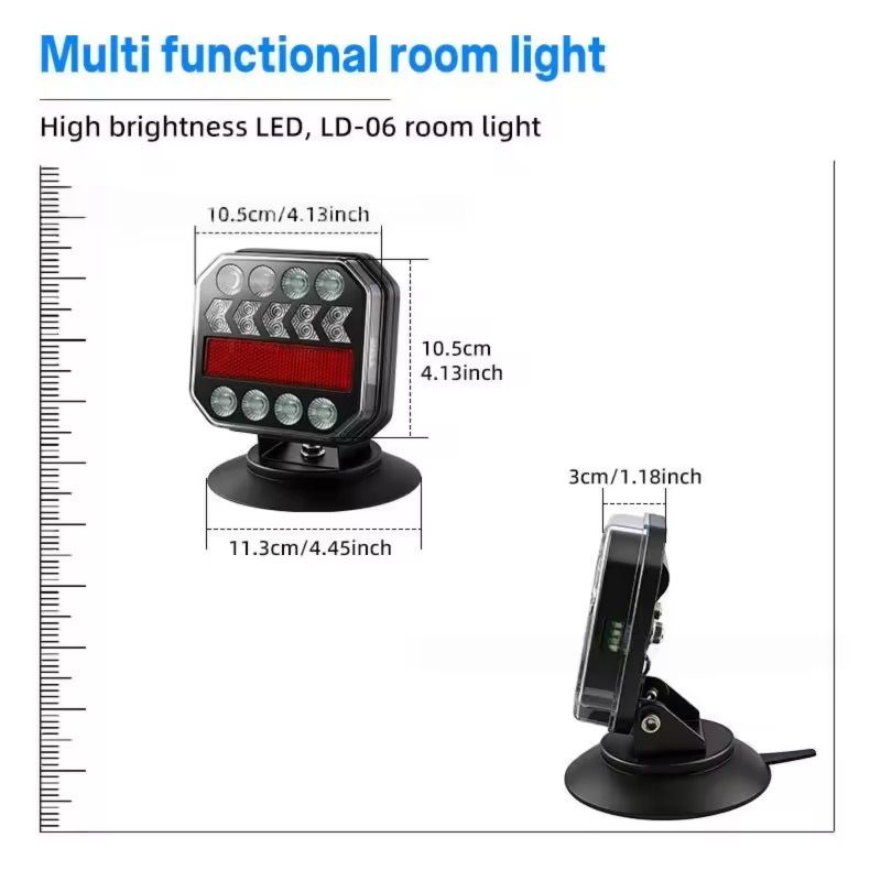 Wireless LED Trailer Light Kit with Case (Category: Lightings, Horns, and other Electrical Parts and Accessories) located in Valencia. Submitted by mabuhajered (Listing ID 1464179344, Image 3). Description: - High brightness wireless LED trailer light kit - Built-in rechargeable battery for convenience - Wide applicability: DC12-24V - Durable thickened shell for long-lasting use - Easy installation and operation - Includes convenient carrying cas