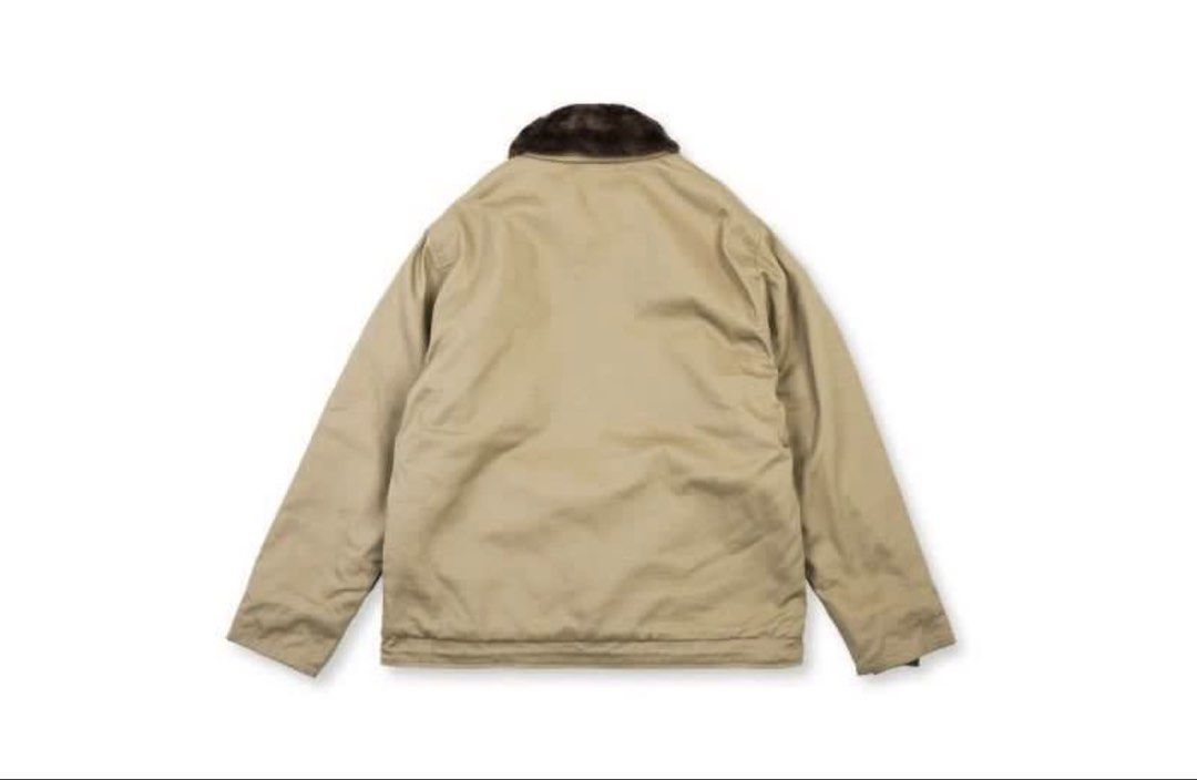 Workware N1 Jacket （分類：外套及戶外衣服）位於 Hong Kong。 由 kkk906 提交（商品編號 1464200089，圖片 2）。簡介： Size 38,呢件 USN 褸係 workware嘅出品，由 WORKWARE 監製。卡其色，內襯毛毛，夠晒暖。前面有鈕扣同拉鏈，領口有毛毛裝飾。男女都著得，好有軍事風格。。