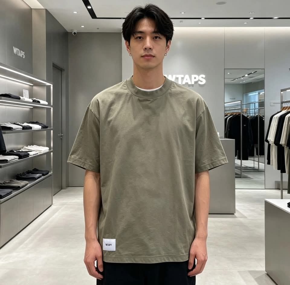 WTAPS (Category: Tshirts & Polo Shirts) located in Kuala Lumpur. Submitted by Bondle69 (Listing ID 1464240088, Image 3). Description: 😍 T shirt : WTAPS 👉 Pit : 23.5 👉 Labuh : 28 👉 Made in : japan 👉 Condition : 9/10 👉 Material kain : 50%cotton 50%poly 100%poly/nylon 😊Size mengikut ukuran L 😊Warna hijau army lawa 😊Print belakang cantik 😊Tengkuk tebal grip padu 😊Item simple but nice digayakan 😊All detail rujuk gambar 😊Terangkan screen f