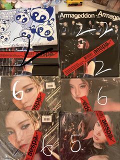 wts] aespa armageddon qq music ld photocards, Toys & Collectibles