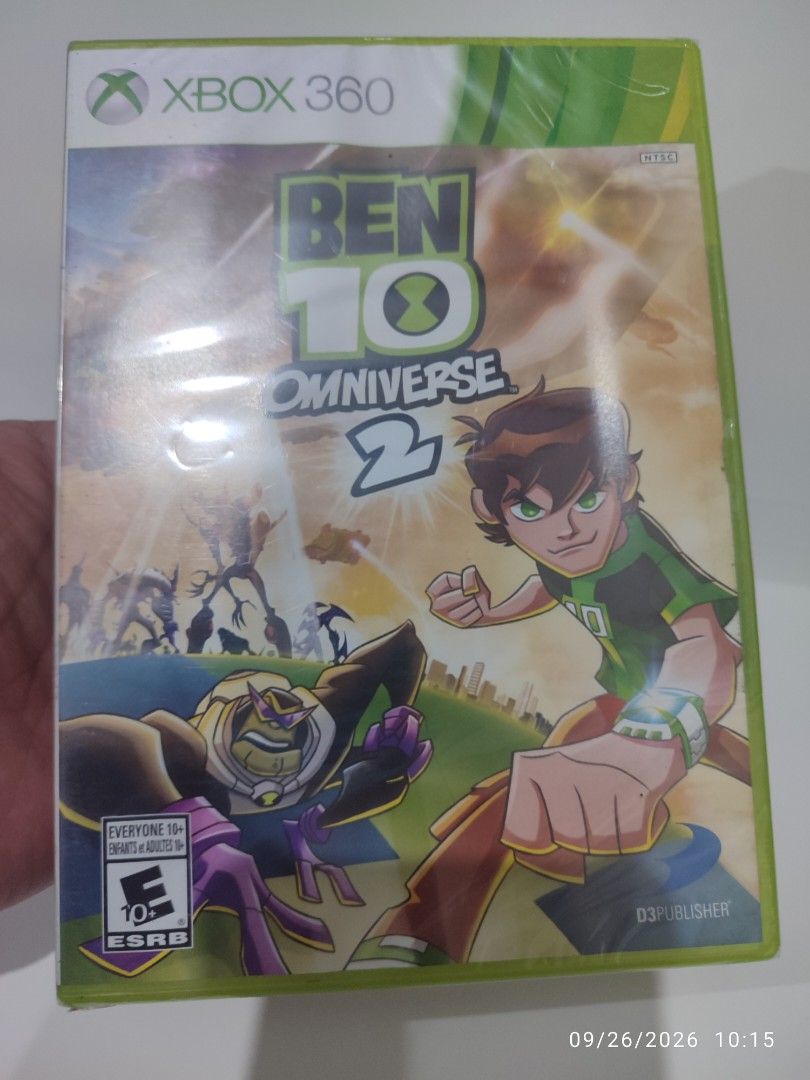 XBOX 360 - Ben 10 Omniverse 2 (NEW) "NTSC" (Category: Xbox) located in Mendez-Nunez. Submitted by sf2_gameshop (Listing ID 1380218943, Image 2). Description: PLEASE READ Works on an NTSC region units only. Untested on a PAL & NTSC region units. PAL - ? (Untested) NTSC/J - ? (Untested) NTSC - √ (Yes) CONDITION: A brand new and sealed item. GENRE: Beat'em up, Runner MODE: 1 player REGION: NTSC (US) VOICE: English TEXT: English Feel free to chat for