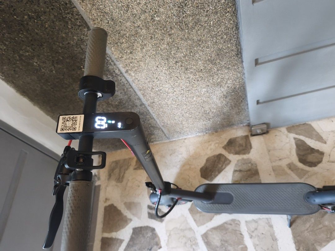 Xiaomi Mi Electric Scooter Pro 2 (Category: Skates, Rollerblades & Scooters) located in Tarlac. Submitted by ibrahimharb81 (Listing ID 1464279700, Image 3). Description: -skywalker Electric Scooter Pro 2 - Ideal for daily commuting - Built-in display shows speed and battery level - Folds easily for convenient storage - Distinctive red brake cable - Stylish grey handles and deck - Ready to ride!.