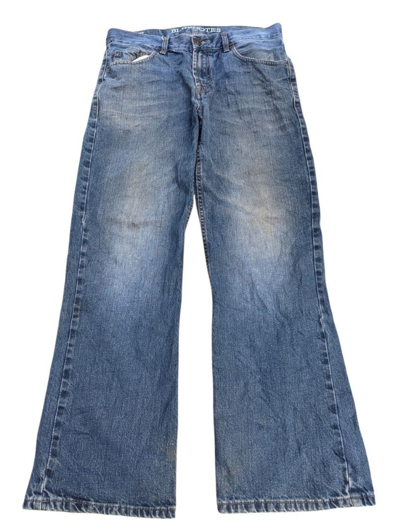 Y2k Bluenotes men's bootcut Jeans size 34 (Category: Jeans) located in Kapalong. Submitted by hashhthrift (Listing ID 1464221009, Image 2). Description: need wash only measurements: size 34 length 40.5 thigh 12 rise 14 hem 9.3.
