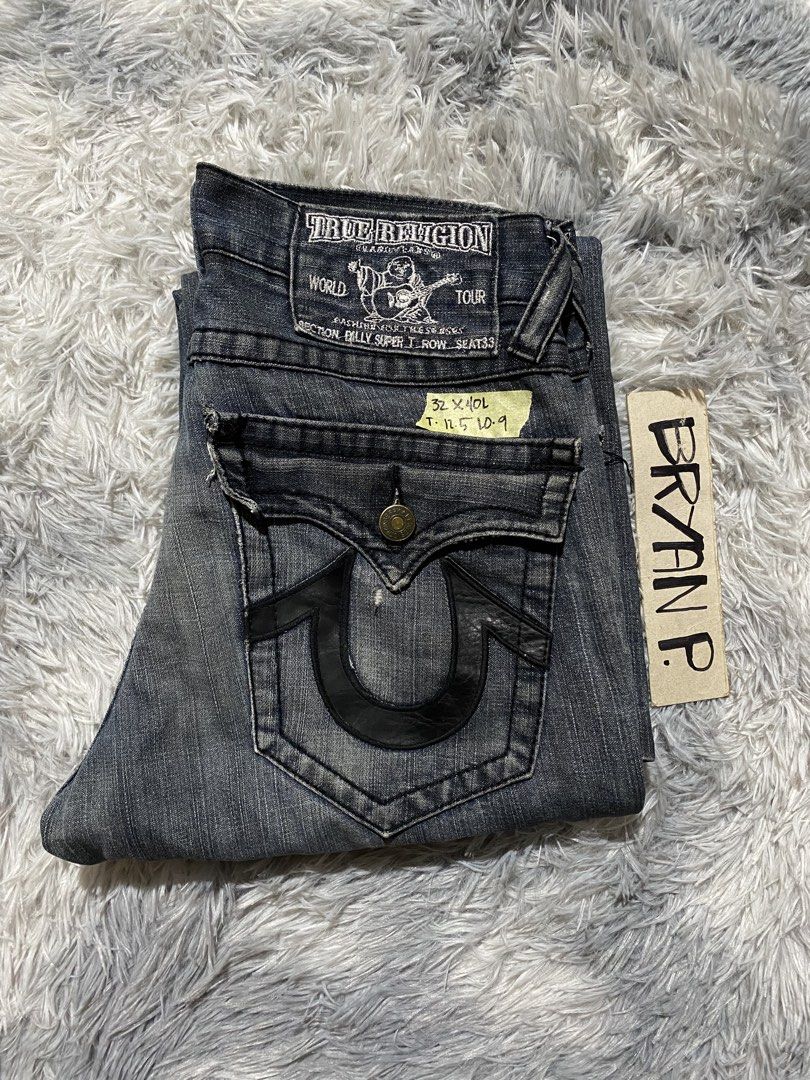 Y2k TRUE RELIGION BILLY SUPER T (Category: Activewear) located in Cagayan de Oro. Submitted by thriftchubs (Listing ID 1464285230, Image 1). Description: 32 ON TAG 40 LENGTH 12.5 THIGH 9 LEG OP GOOD CONDITION NEED WASH CHECK AT YOUR OWN RISK PHOTO MAY VARY DUE TO LIGHTING MINIMAL ISSUE SEE PICS +SF.