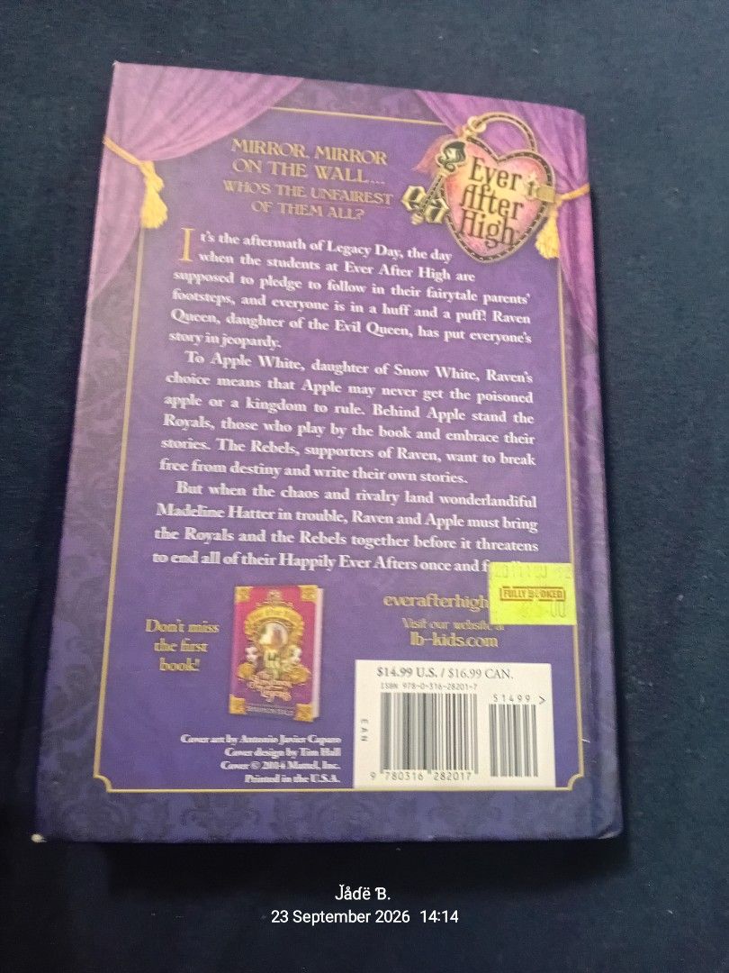 YA Fiction Bundle 4 (Category: Storybooks) located in Taguig. Submitted by rb3637. (Listing ID 1464331021, Image 3). Description: 📚 YA FICTION BUNDLE - 5 Books - All Fiction / Fantasy PRICE LIST : • Ever After High Book 3 A Wonderlandiful World - ₱200 ( SOLD )📍📍📍📍 • Ever After High Book 2 The Unfairest of Them All - ₱ 180 ( have highlights on pages ) • Wildcard by Marie Lu (Warcross #2) - ₱150 - has spine wear / creases but complete pages • 
