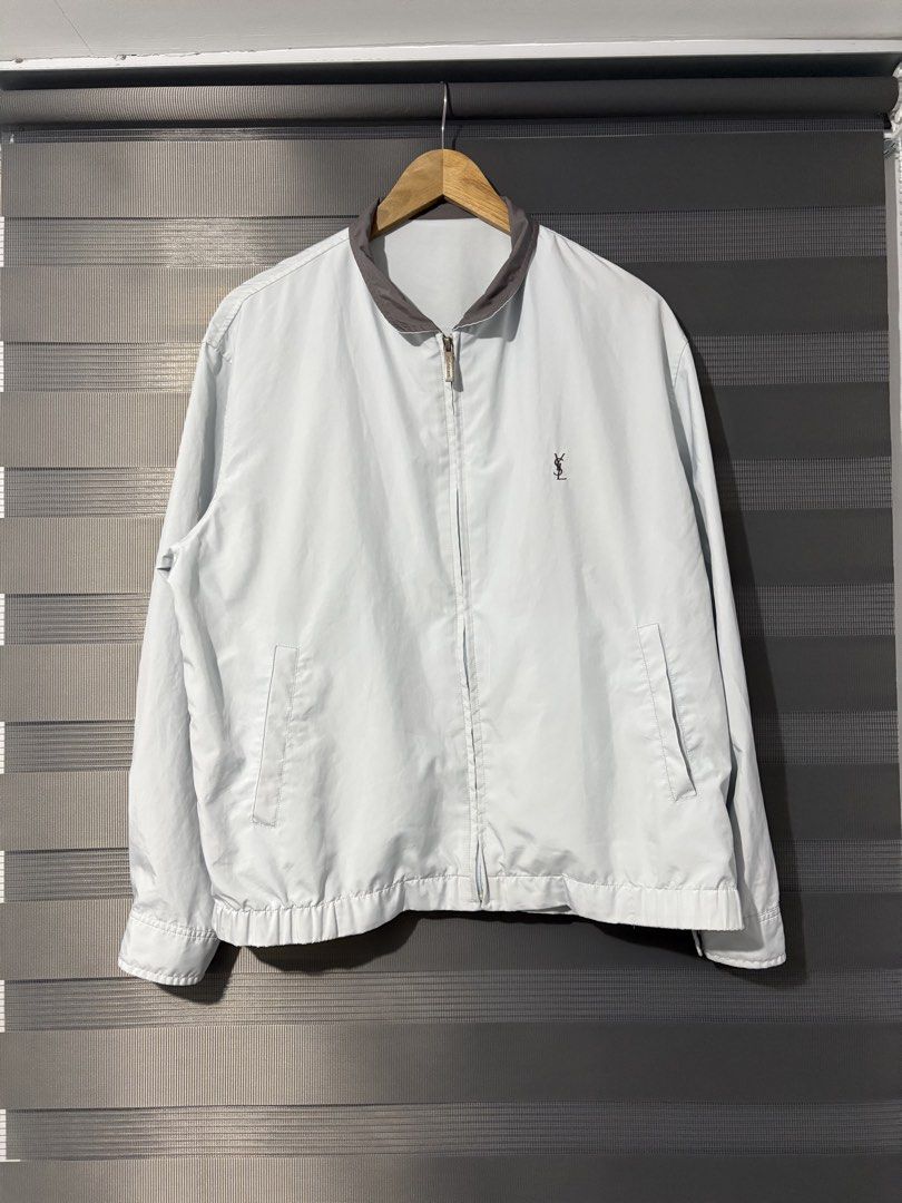 Yves Saint Laurent YSL Jacket SKY BLUE (Category: Coats, Jackets and Outerwear) located in Las Pinas. Submitted by jaymar1999 (Listing ID 1464288367, Image 1). Description: Yves Saint Laurent YSL Jacket Sky blue Size large Dimes L25xW24 Issue last pic not visible sa loob sya Over all excellent condition Price 3,500+Sf Location Manila Las Piñas.