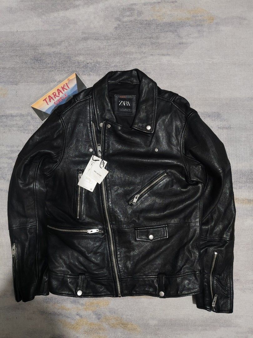 ZARA SHEEPSKIN BIKER LEATHER JACKET (Category: Coats, Jackets and Outerwear) located in Baguio. Submitted by igorotak.111.taraki.com (Listing ID 1464286155, Image 1). Description: FS ZARA SHEEPSKIN LEATHER JACKET NWT NO ISSUES SOLID NITO ♥️ L-24 W-21 SHOULDER-19 ARM LEGNTH-24 CAN FIT M-L CAN DO DIRECT PM TO PURCHASE FOR FASTER TRANSACTION .THANKYOU 🙏♥️.