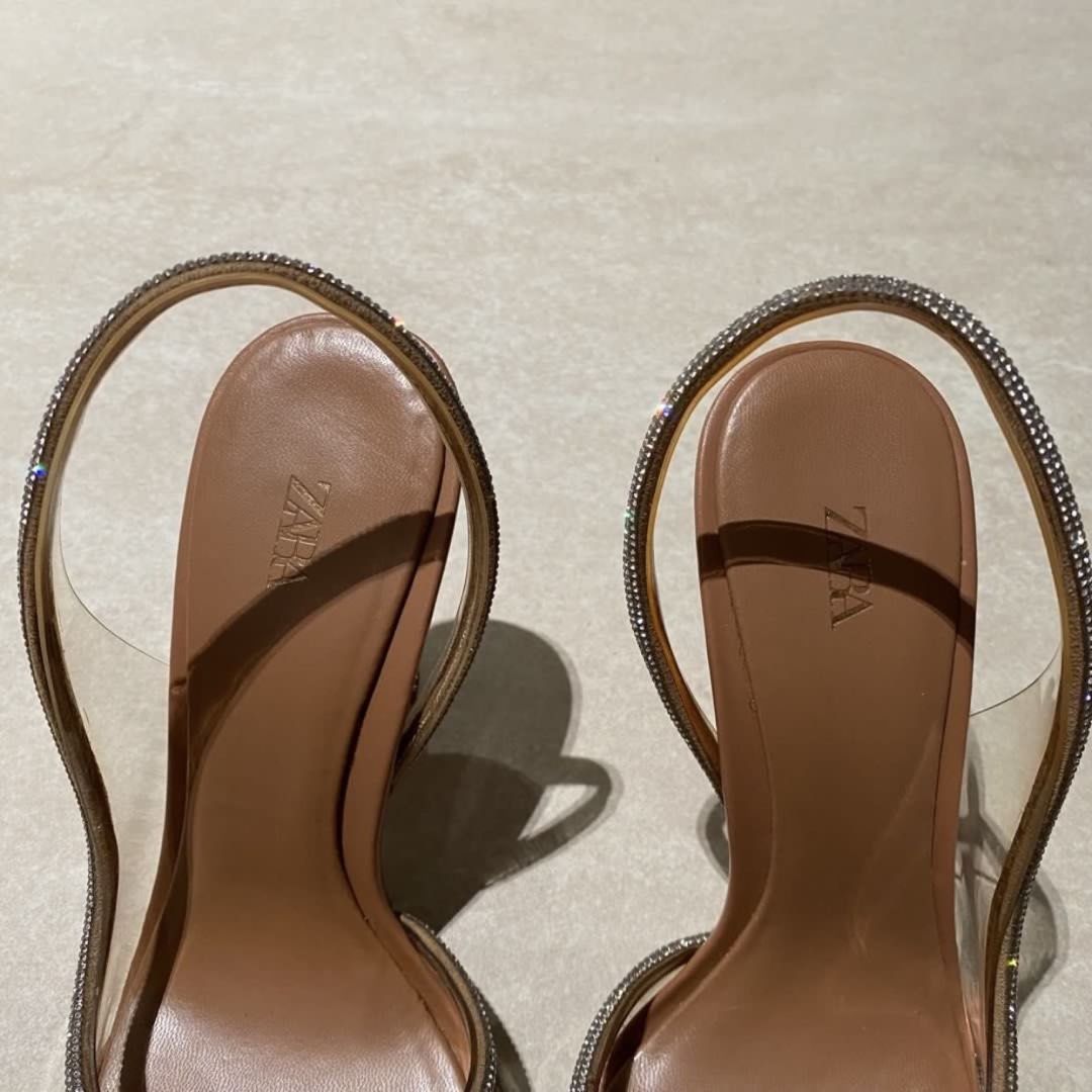 ZARA Slingback Shoes with Rhinestones (Category: Heels) located in Quezon City. Submitted by kathleenscloset (Listing ID 1464171364, Image 3). Description: .