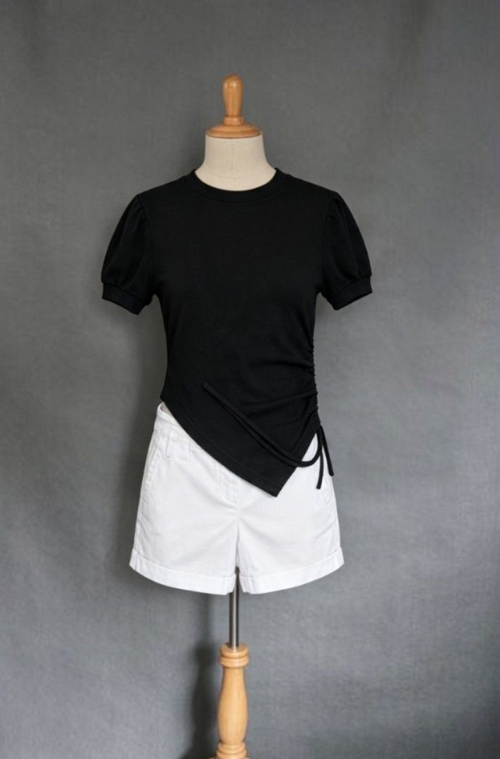 Zara Top and White Short (Category: Sets or Coordinates) located in Manila. Submitted by reiluvfits (Listing ID 1464261789, Image 1). Description: Top: Zara Free Size Bottom: 28-29 waistline.