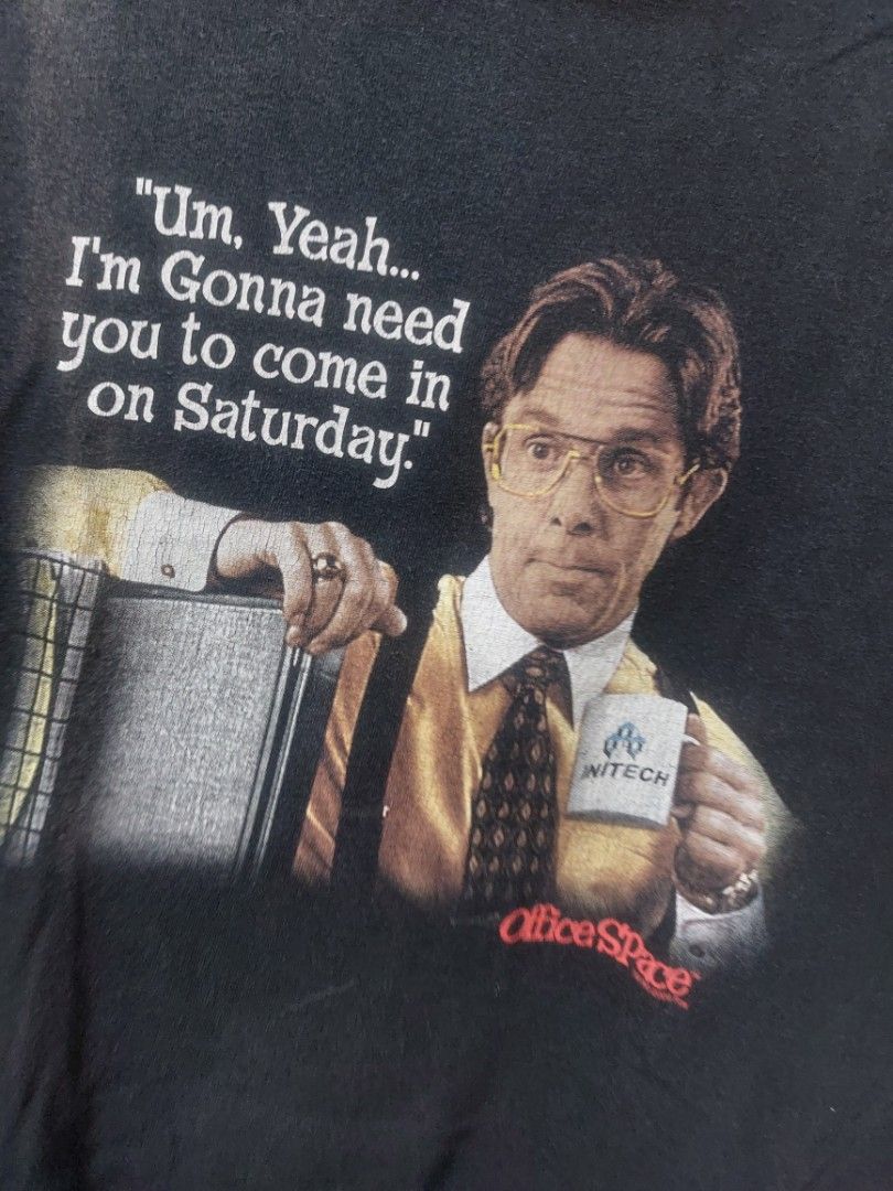 2004 Office Space "Um, Yeah..." T-Shirt - Size M (Category: Shirts) located in Magarao. Submitted by hotdogsandwich.flower (Listing ID 1464385097, Image 2). Description: .