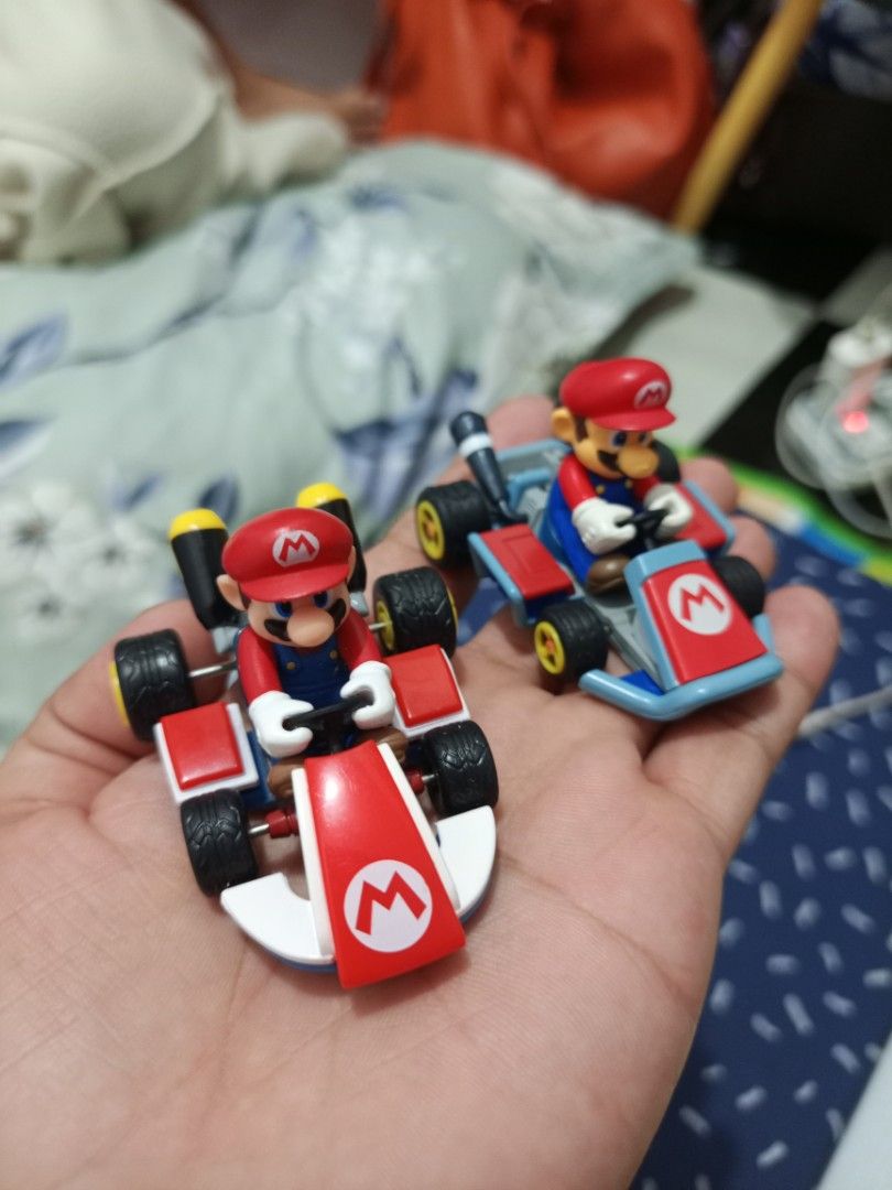 2x Mario Kart Pullback Racers - Mario & Luigi (Category: Vehicle & Diecast Models) located in Manila. Submitted by warmcrystal_269010 (Listing ID 1464465859, Image 1). Description: - Set of 2 Mario Kart pullback racers - Includes Mario and Luigi in their iconic karts - Great for fans of the Mario Kart game - Toys roll and are perfect for display - Ideal for collectors or for kids' playtime.