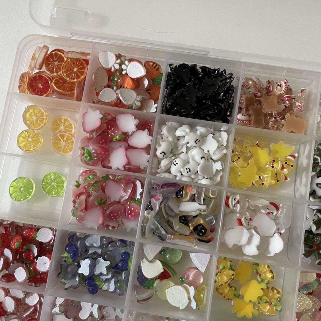 3D Nail Art Charms (Category: Hands & Nails) located in Butuan. Submitted by paperlueur (Listing ID 1464370450, Image 3). Description: Ang dami po neto at ang cute ng mga designs 😍✨✨.