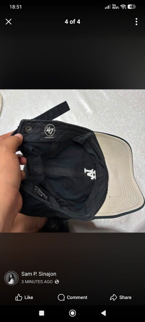 47 Brand LA Dodgers Baseball Cap (Category: Caps & Hats) located in Quezon City. Submitted by tuubbs (Listing ID 1464418522, Image 3). Description: authentic 47brand LA cap bakanmaibigan nyo excellent condition pa novaliches nitang loc ko pwede mo palalamove or jnt sa malayo .