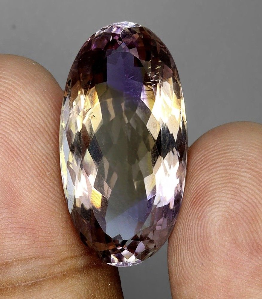 💯 Natural AMETRINE loose (Category: Precious Stones) located in Kawit. Submitted by authentic_gemstones_byalton (Listing ID 1464566480, Image 1). Description: AVAILABLE ❗ 💯 NATURAL AMETRINE LOOSE ▪️27 carats ▪️27.0x14.0x11.0(mm) dimension ▪️Oval faceted cut ▪️VVS (clarity) ▪️Unheated/untreated ▪️7.0 (hardness) ▪️(Brazil) origin ▪️100% brand new item PRICE: only 5,900 php #ametrine #gemstones #AuthenticGemstonesbyALTON.