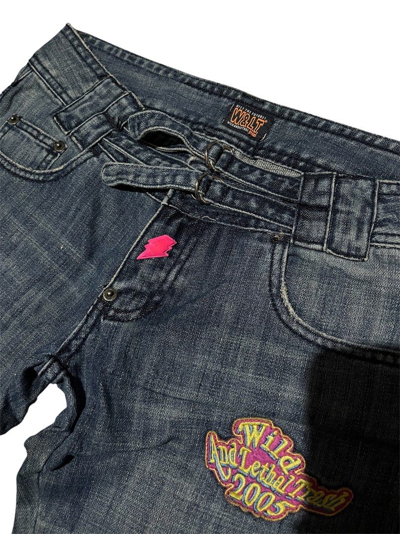 🏷️ Walter van beirendonck SS05 Flared patch jeans (Category: Luxury Apparel) located in Manila. Submitted by angelamaec (Listing ID 1464459827, Image 3). Description: Excellent condition 16x36 leg opening 9 Add ship.