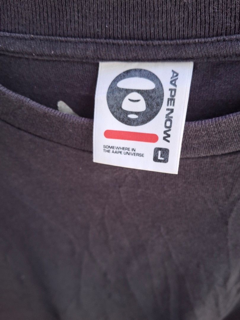 Aape Tshirt (Category: Tshirts & Polo Shirts ) located in Cavite. Submitted by adynnej.various.items (Listing ID 1464379256, Image 3). Description: W: 20 L: 26 COLOR RATE: 9/10.