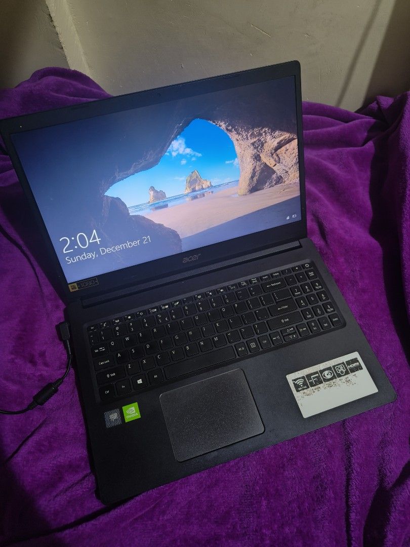 Acer Laptop (Category: Laptops & Notebooks) located in Cavite. Submitted by angelinughhh (Listing ID 1464568513, Image 1). Description: 💻 ACER ASPIRE 3 A315-55G | i5 10th Gen | MX230 | 256GB SSD ✨ SPECS: • Intel Core i5-10210U — 10th Gen • 8GB RAM • 256GB SSD • NVIDIA GeForce MX230 2GB dedicated graphics • Intel UHD Graphics • 15.6" display • Windows 10 Pro 64-bit • DirectX 12 • Original Acer charger included BATTERY: Replaced battery — currentl