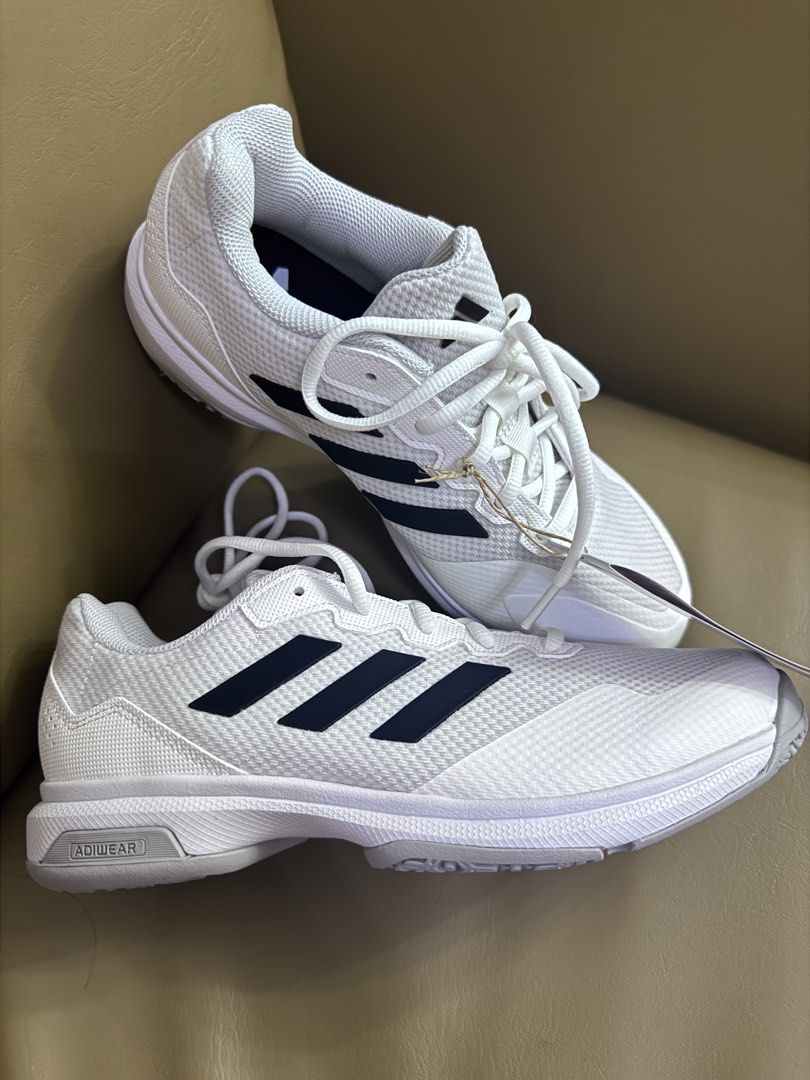 Adidas GameCourt 2 OC (Category: Sneakers) located in Manila. Submitted by kimber19 (Listing ID 1464434773, Image 2). Description: -Men 6, Women 8 - White Adidas badminton shoes - Classic three stripes design - Durable ADIWEAR sole for long-lasting wear - Comes with original tags attached - Ideal for badminton and other court sports.