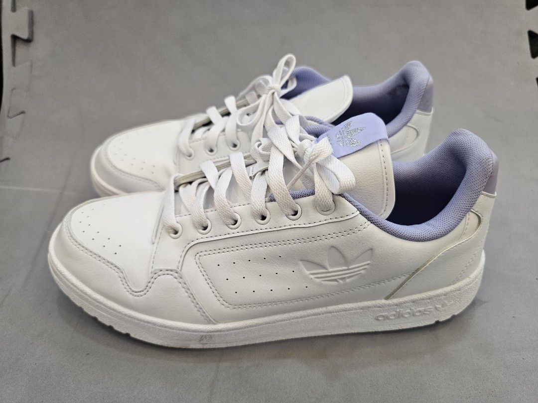 Adidas NY 90 wmns (Category: Sneakers) located in Manila. Submitted by john.tulalian (Listing ID 1464404396, Image 2). Description: Color (White dust purple) Size 9 women no Box Good as new Used Once only. Negotiable Price+Sf.