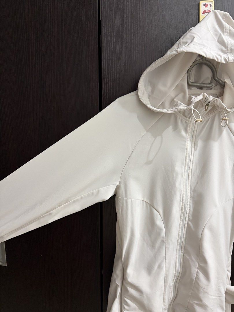 Adidas Windbreaker Jacket (Category: Coats, Jackets and Outerwear) located in Manila. Submitted by kloseta_manila (Listing ID 1464512940, Image 3). Description: Size: Small lightweight, full-zip athletic jacket / windbreaker designed with curved princess seams, a tailored fit, a full hood, and toggle adjusters at the neck.