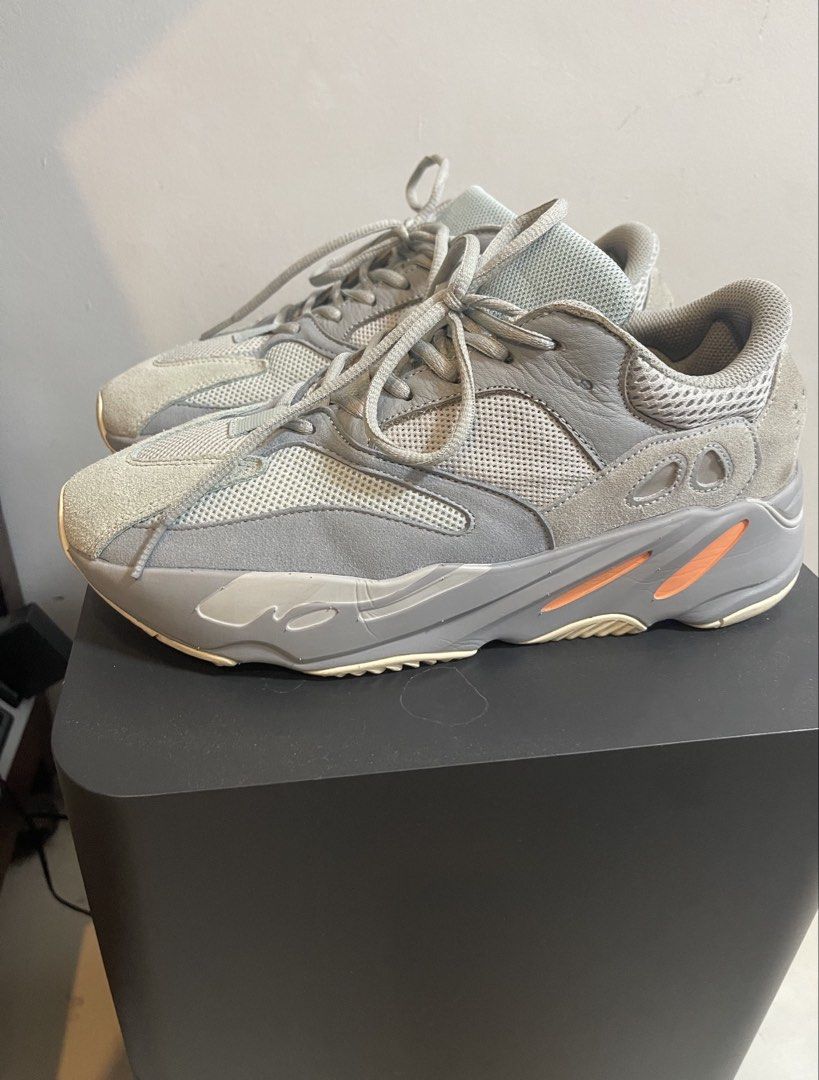 Adidas Yeezy Boost 700 'Inertia' (Category: Sneakers) located in Marikina City. Submitted by interlocked (Listing ID 1464414044, Image 3). Description: - Adidas Yeezy Boost 700 Inertia - Size: 10 US Men - Condition: 9/10 - Reason for Selling: need hiking shoes.