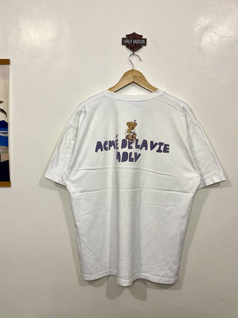 Adlv shirt (Category: Tshirts & Polo Shirts ) located in Cebu City. Submitted by thrift_grail (Listing ID 1464565657, Image 2). Description: ADLV TEE💥 Excellent condition Issue: may konting yellow na stain Nasa comsec ang mga close up pics Size 2 on tag Dimes: 25w 28L Color rate: 9.5/10 Cebu city📍 🛒650 plus sf‼️.